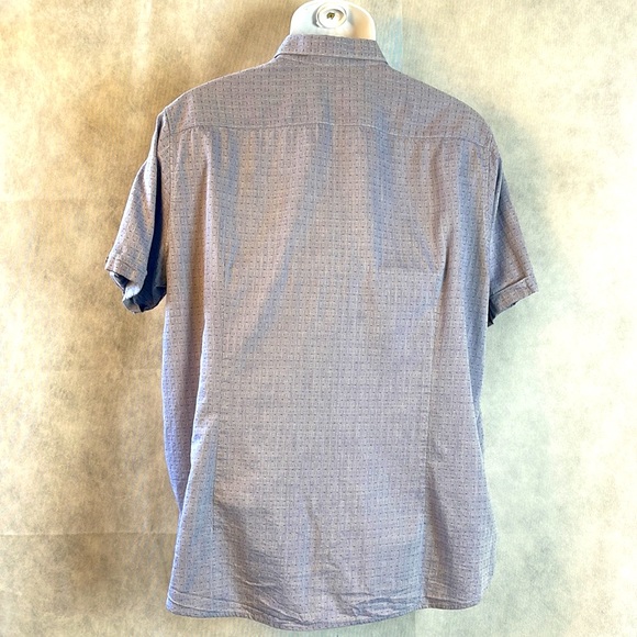 Ted Baker Short Sleeve Textured Weave Button Front Shirt Size 2XL (Ted Baker 6) - Picture 3 of 10